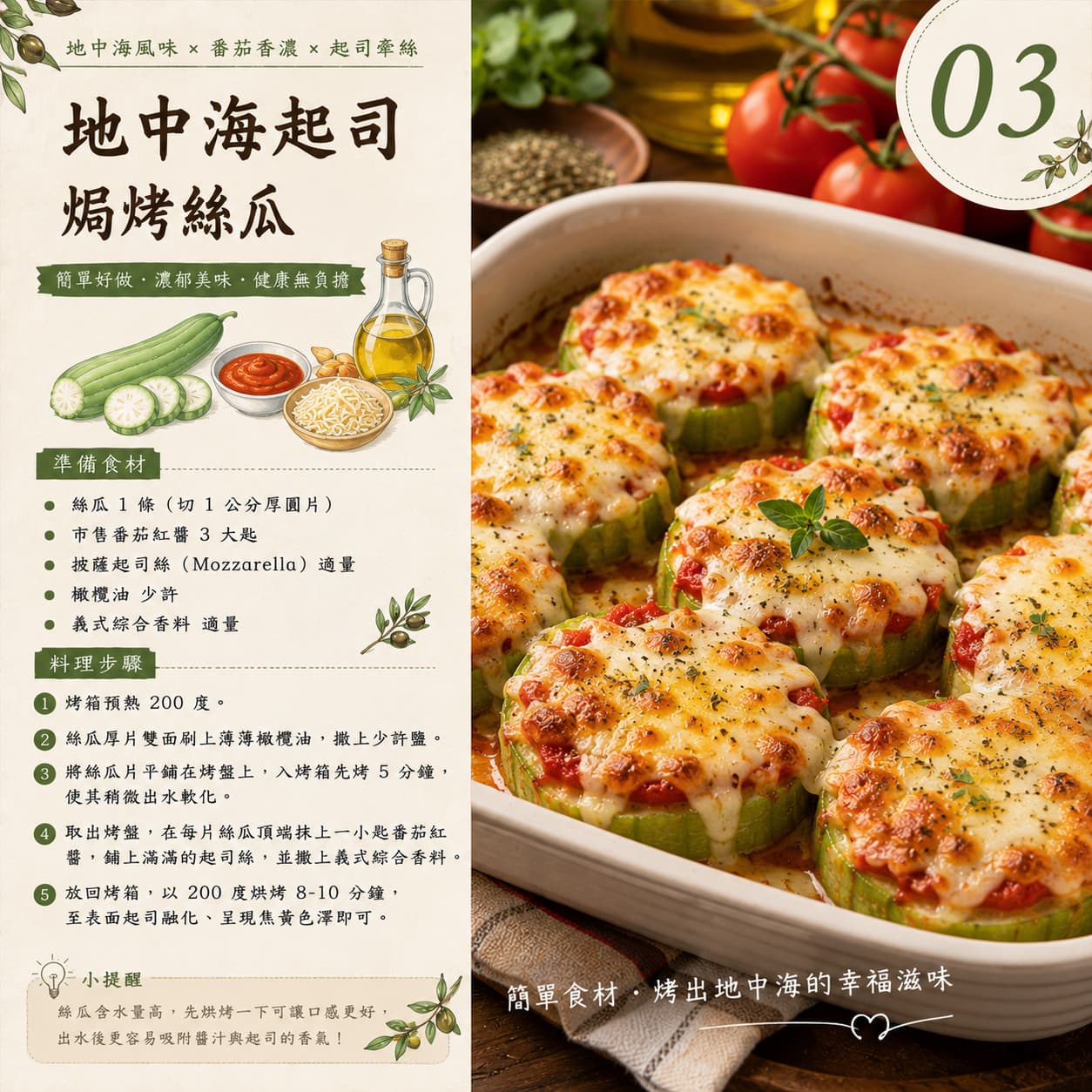 03|地中海起司焗烤絲瓜_西式